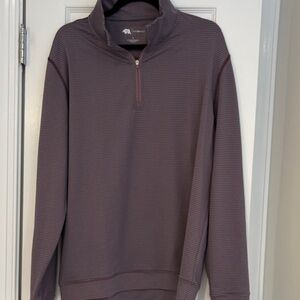 Onward Reserve Men's Zip-Up Sweater in maroon and gray